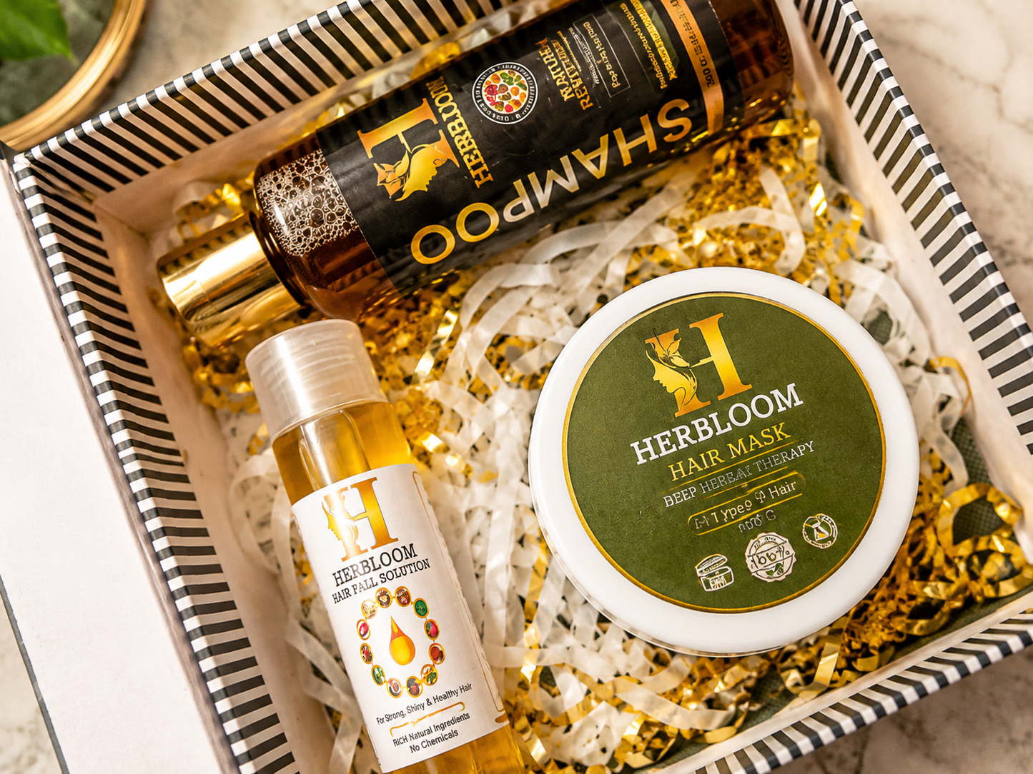 🌿 HERBLOOM Complete Hair Care Pack