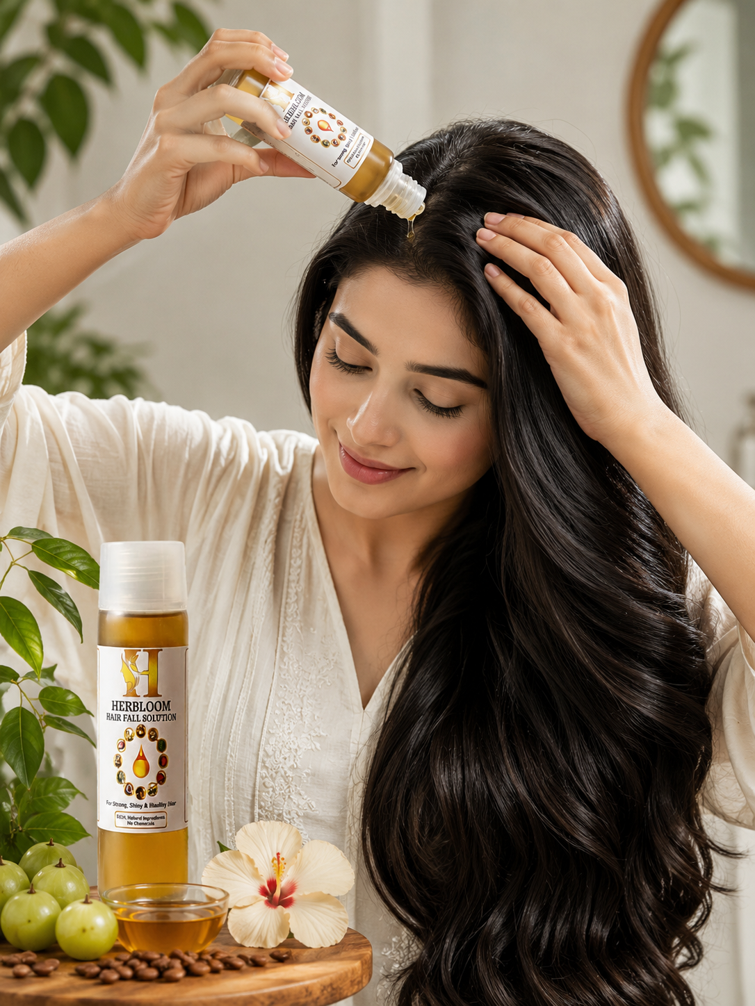 🌿 Herbloom Hair fall Solution Oil – 100ml