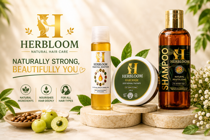 🌿 HERBLOOM Complete Hair Care Pack