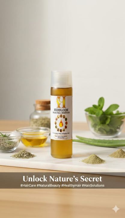 🌿 Herbloom Hair fall Solution Oil – 100ml